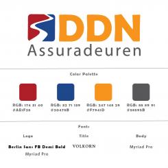 Logo & Huisstijl # 1074264 voor Ontwerp een fris logo en huisstijl voor DDN Assuradeuren een nieuwe speler in Nederland wedstrijd