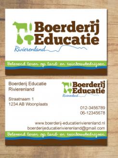 Logo & Huisstijl # 223939 voor Logo & huisstijl voor Boerderij-educatie Rivierenland, samenwerkingsverband agrarisch ondernemers die lesgeven aan basisschoolklassen op hun bedrijf. wedstrijd