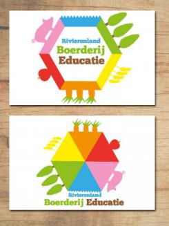Logo & Huisstijl # 222155 voor Logo & huisstijl voor Boerderij-educatie Rivierenland, samenwerkingsverband agrarisch ondernemers die lesgeven aan basisschoolklassen op hun bedrijf. wedstrijd