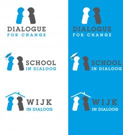 Logo & Huisstijl # 463528 voor Dialogue for Change, School in Dialoog,  Buurt in Dialoog wedstrijd