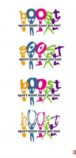 Logo & Huisstijl # 953257 voor Wij zijn bOOst! en brengen sport naar kinderen toe  Wie vindt het leuk ons te helpen met een fris en speels logo  wedstrijd