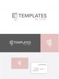Logo & stationery # 941903 for Create a stylish and creative logo and lay-out for TEMPLATES By Char  contest
