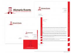 Logo & stationery # 165528 for Alcmaria Events -  local event company in Alkmaar for workshops, theme party, corporate events contest