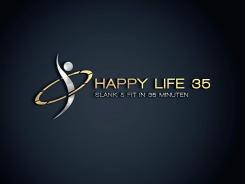 Logo & Huisstijl # 661065 voor Logo voor luxe sportschool genaamd ''Happy life 35'' waar trainingen 35 minuten duren wedstrijd