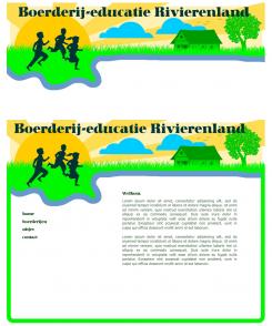 Logo & Huisstijl # 219956 voor Logo & huisstijl voor Boerderij-educatie Rivierenland, samenwerkingsverband agrarisch ondernemers die lesgeven aan basisschoolklassen op hun bedrijf. wedstrijd