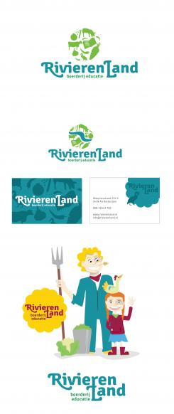 Logo & Huisstijl # 219739 voor Logo & huisstijl voor Boerderij-educatie Rivierenland, samenwerkingsverband agrarisch ondernemers die lesgeven aan basisschoolklassen op hun bedrijf. wedstrijd