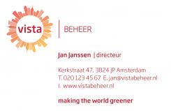 Logo & Huisstijl # 25821 voor Vista Beheer BV / making the world greener! wedstrijd