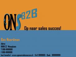 Logo & Huisstijl # 43062 voor Zakelijk doch fris logo + huisstijl voor telemarketingbureau, B-2-B. O.N.S. Succes wedstrijd