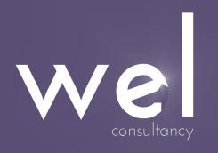 Logo & stationery # 354637 for Wanted: Cool logo and branding for a new small consultancy firm called WEL consulting contest