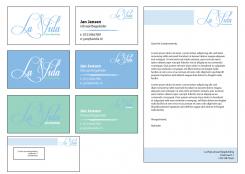 Logo & stationery # 510749 for Develop a fresh cool logo + identity for the launch of La Vida uitvaartbegeleiding.  contest