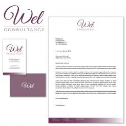 Logo & stationery # 354294 for Wanted: Cool logo and branding for a new small consultancy firm called WEL consulting contest