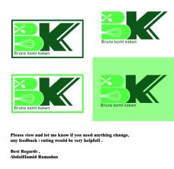 Logo & stationery # 1298562 for Logo for ’Bruno komt koken’ contest