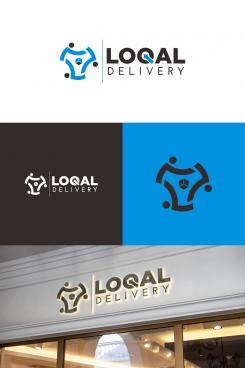 Logo & Huisstijl # 1251402 voor LOQAL DELIVERY is de thuisbezorgd van boodschappen van de lokale winkeliers  wedstrijd