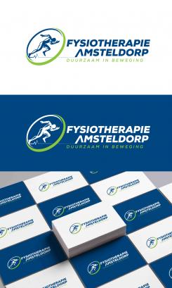 Logo & stationery # 1089158 for A sporty  distinctive logo for a physiotherapy practice in Amsterdam contest