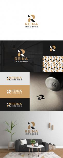 Logo & stationery # 1234137 for Logo for interior design  Reina  stam en staal  contest