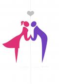 Logo & stationery # 115796 for Wedding Logo - Dutch Mexican Kissing Couple contest