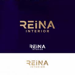 Logo & stationery # 1235331 for Logo for interior design  Reina  stam en staal  contest