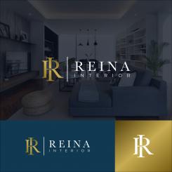 Logo & stationery # 1234616 for Logo for interior design  Reina  stam en staal  contest