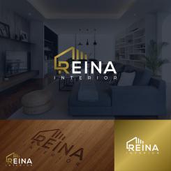 Logo & stationery # 1235251 for Logo for interior design  Reina  stam en staal  contest