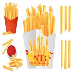 Logo & stationery # 1227199 for create a though logo and company theme for What the Fries contest