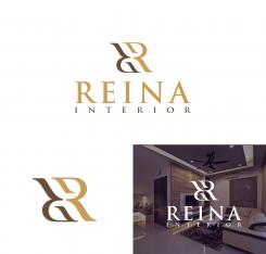 Logo & stationery # 1235512 for Logo for interior design  Reina  stam en staal  contest