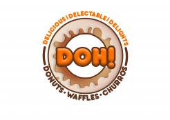 Logo & stationery # 547680 for a nice name for a shop with waffles crepes iced donuts churros coffee muffing contest