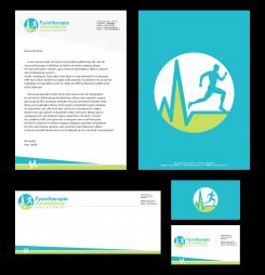 Logo & stationery # 1089631 for A sporty  distinctive logo for a physiotherapy practice in Amsterdam contest