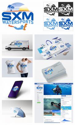 Logo & stationery # 1096368 for Logo and corporate identity for water sports company Caribbean Island contest