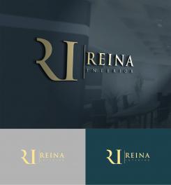 Logo & stationery # 1235037 for Logo for interior design  Reina  stam en staal  contest