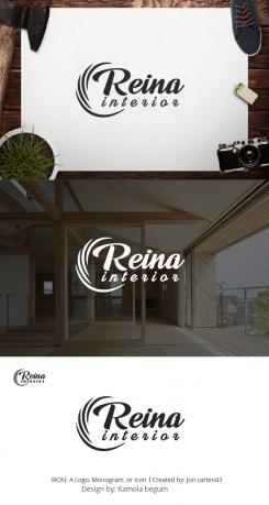 Logo & stationery # 1236125 for Logo for interior design  Reina  stam en staal  contest