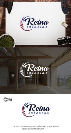 Logo & stationery # 1236126 for Logo for interior design  Reina  stam en staal  contest
