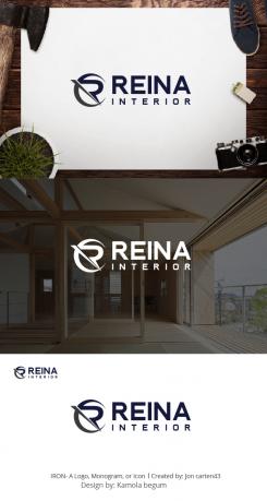 Logo & stationery # 1236127 for Logo for interior design  Reina  stam en staal  contest