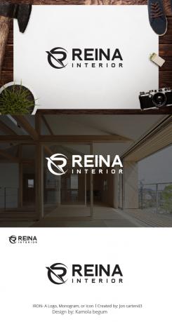 Logo & stationery # 1236128 for Logo for interior design  Reina  stam en staal  contest