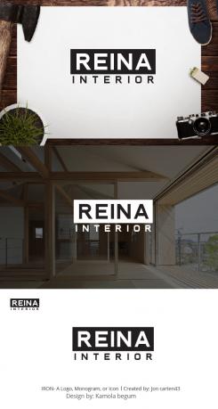 Logo & stationery # 1236130 for Logo for interior design  Reina  stam en staal  contest