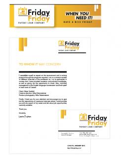 Logo & stationery # 68121 for Friday Friday contest