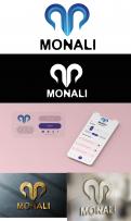 Logo & stationery # 1270059 for Logo  Slogan and page background for Monali contest
