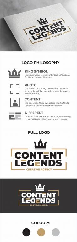 Logo & stationery # 1217313 for Rebranding logo and identity for Creative Agency Content Legends contest