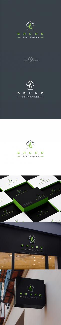 Logo & stationery # 1298438 for Logo for ’Bruno komt koken’ contest