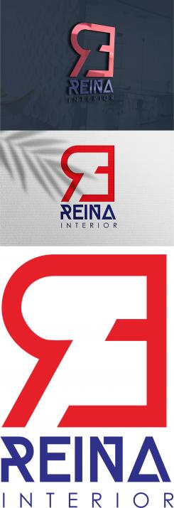 Logo & stationery # 1235271 for Logo for interior design  Reina  stam en staal  contest