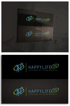 Logo & Huisstijl # 661119 voor Logo voor luxe sportschool genaamd ''Happy life 35'' waar trainingen 35 minuten duren wedstrijd