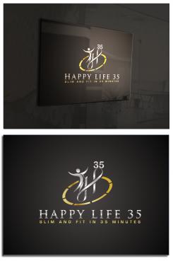 Logo & Huisstijl # 662755 voor Logo voor luxe sportschool genaamd ''Happy life 35'' waar trainingen 35 minuten duren wedstrijd