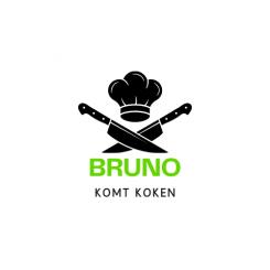 Logo & stationery # 1298463 for Logo for ’Bruno komt koken’ contest