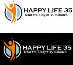 Logo & Huisstijl # 662456 voor Logo voor luxe sportschool genaamd ''Happy life 35'' waar trainingen 35 minuten duren wedstrijd