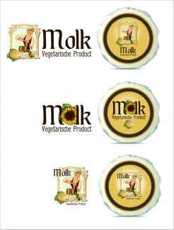 Logo & Huisstijl # 1049434 voor Beeldmerk en letterlogo   veganistische kaas wedstrijd