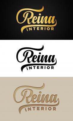 Logo & stationery # 1239815 for Logo for interior design  Reina  stam en staal  contest