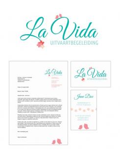 Logo & stationery # 509016 for Develop a fresh cool logo + identity for the launch of La Vida uitvaartbegeleiding.  contest