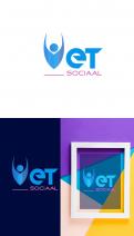 Logo & stationery # 1076876 for Design a trendy logo   stationery design for a social media company contest