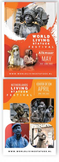 Overig # 1267892 voor Ontwerp 3 posters voor het World Living Statues festival 2022 wedstrijd