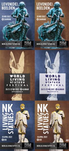Overig # 1268263 voor Ontwerp 3 posters voor het World Living Statues festival 2022 wedstrijd