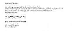 Overig # 123839 voor EcoChain Prezi presentatie wedstrijd